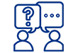 Interview preparation session icon